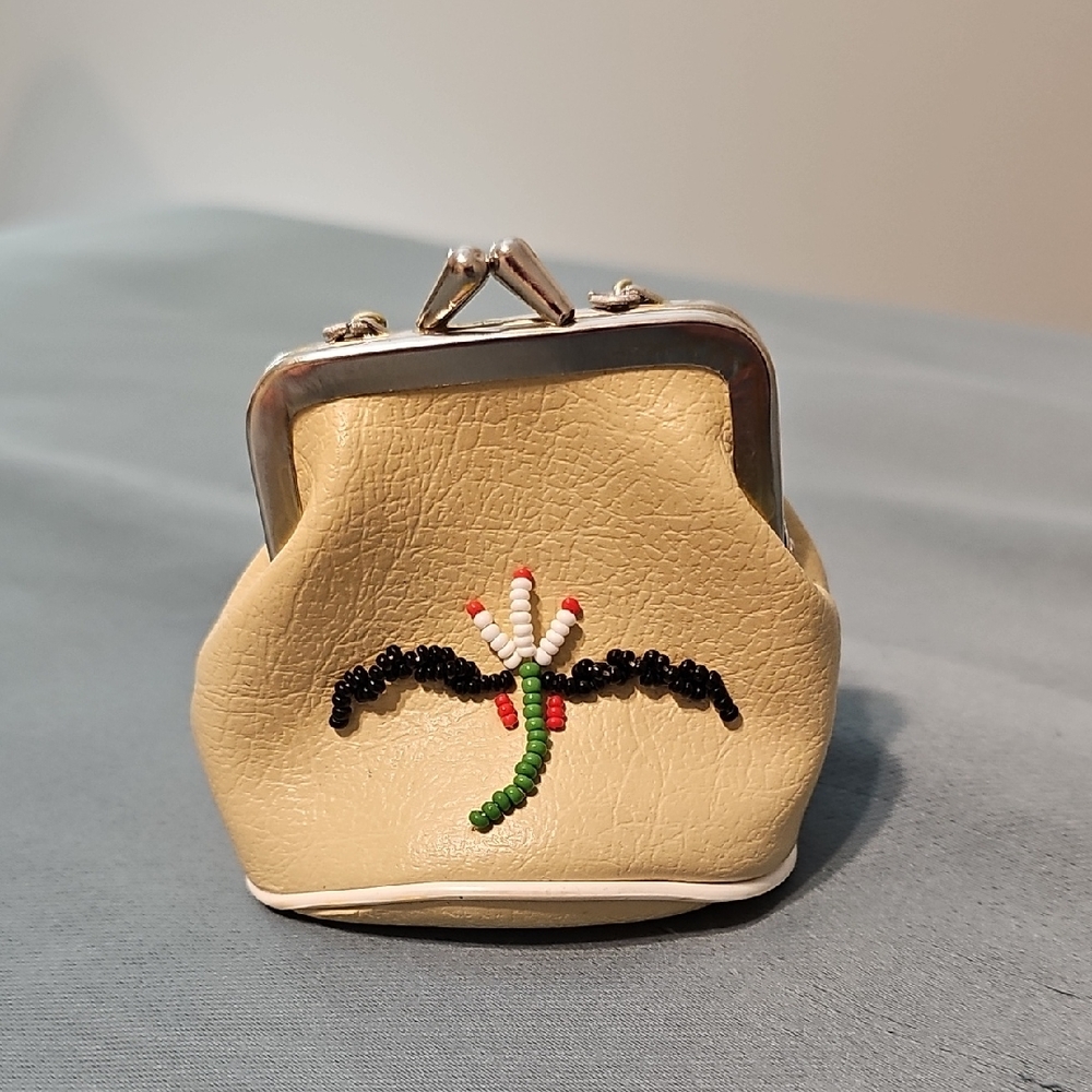3 for $20 🦅 Vintage Beaded Eagle Coin Purse Pouch